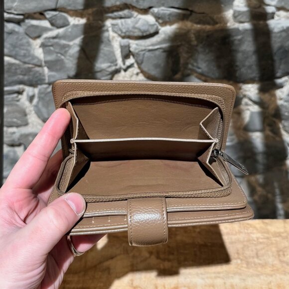 Chanel Brown Caviar Zip Compact French Purse Wallet - Picture 16 of 16